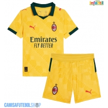 Camisa de time de futebol AC Milan Christian Pulisic #11 Replicas 3º Equipamento Infantil 2025-26 Manga Curta (+ Calças curtas)